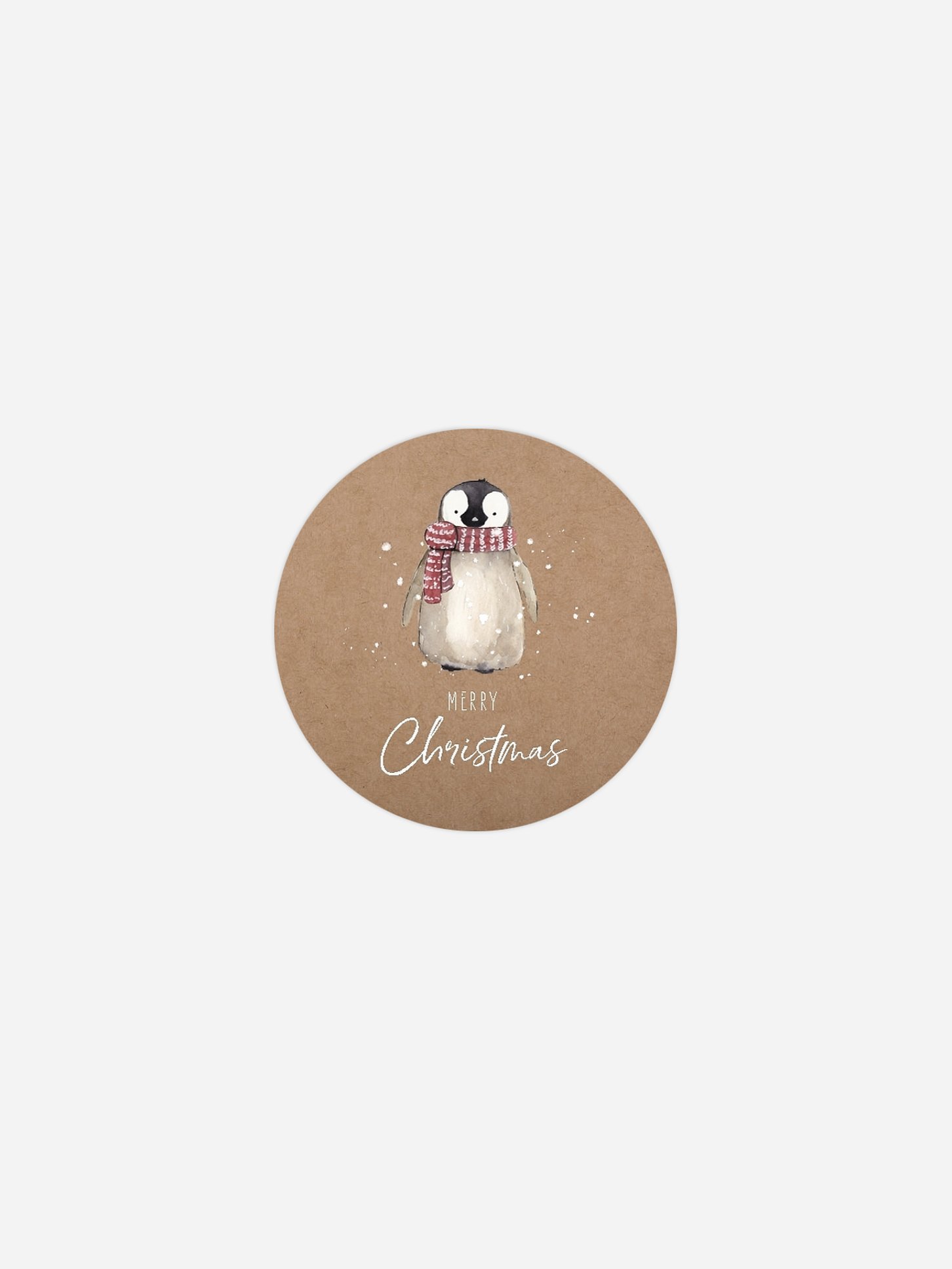 Geschenkaufkleber Weihnachten Schneezauber