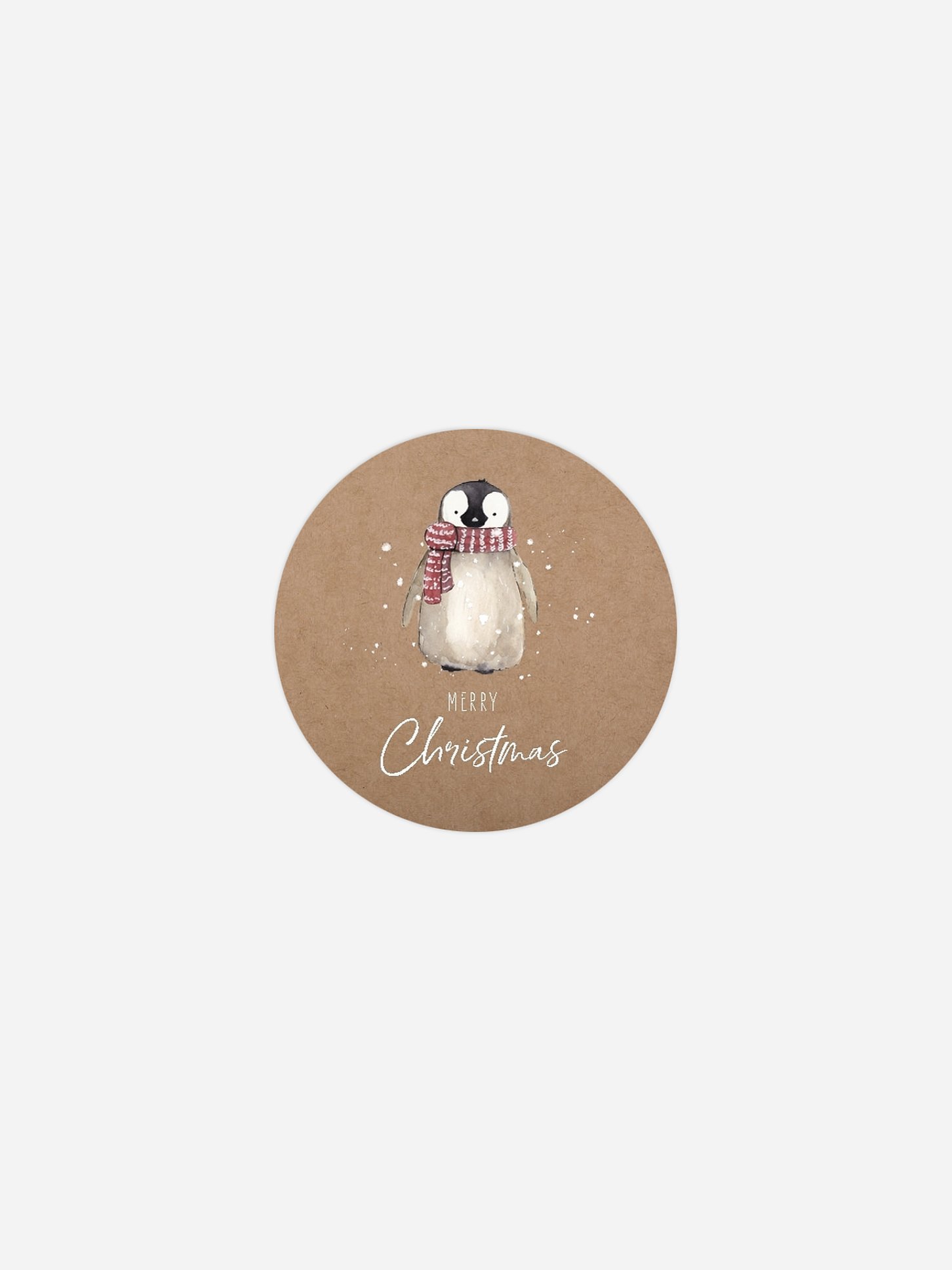 Geschenkaufkleber Weihnachten Schneezauber