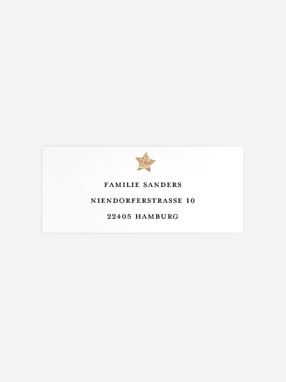 Absenderaufkleber Weihnachten Christmas Lights