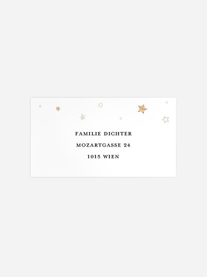 Empfängeraufkleber Weihnachten Christmas Lights