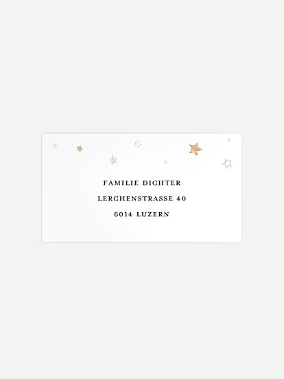 Empfängeraufkleber Weihnachten Christmas Lights