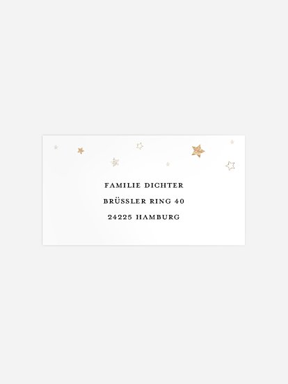 Empfängeraufkleber Weihnachten Christmas Lights