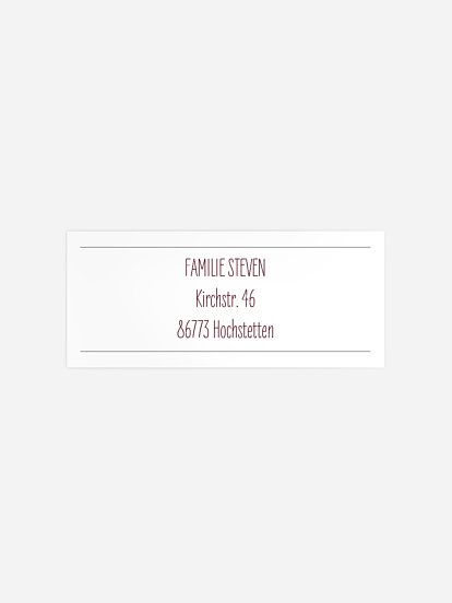 Absenderaufkleber Weihnachten Clear Christmas