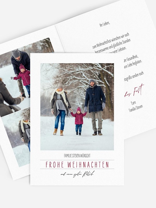 Weihnachtskarte Clear Christmas