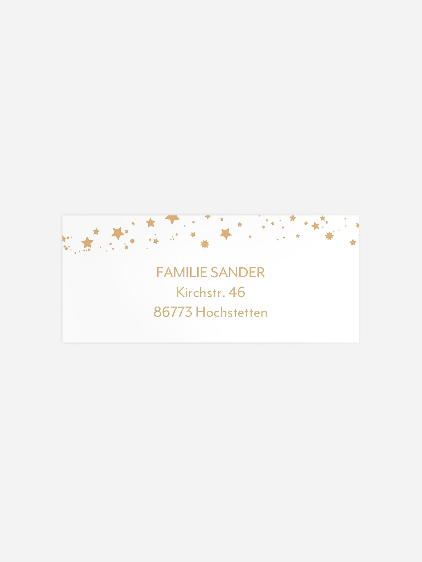 Absenderaufkleber Weihnachten Wintersterne