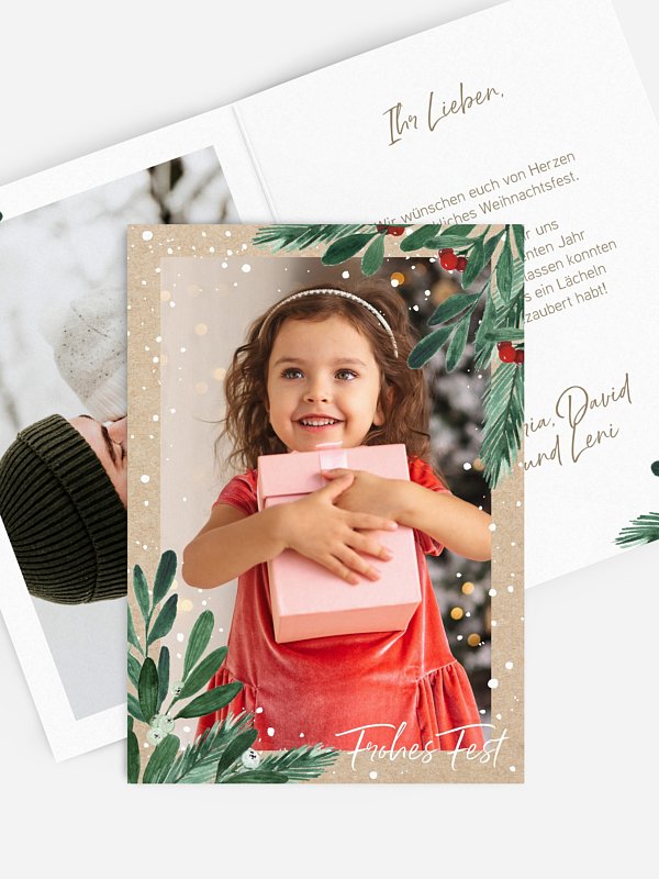 Weihnachtskarte Classy Christmas