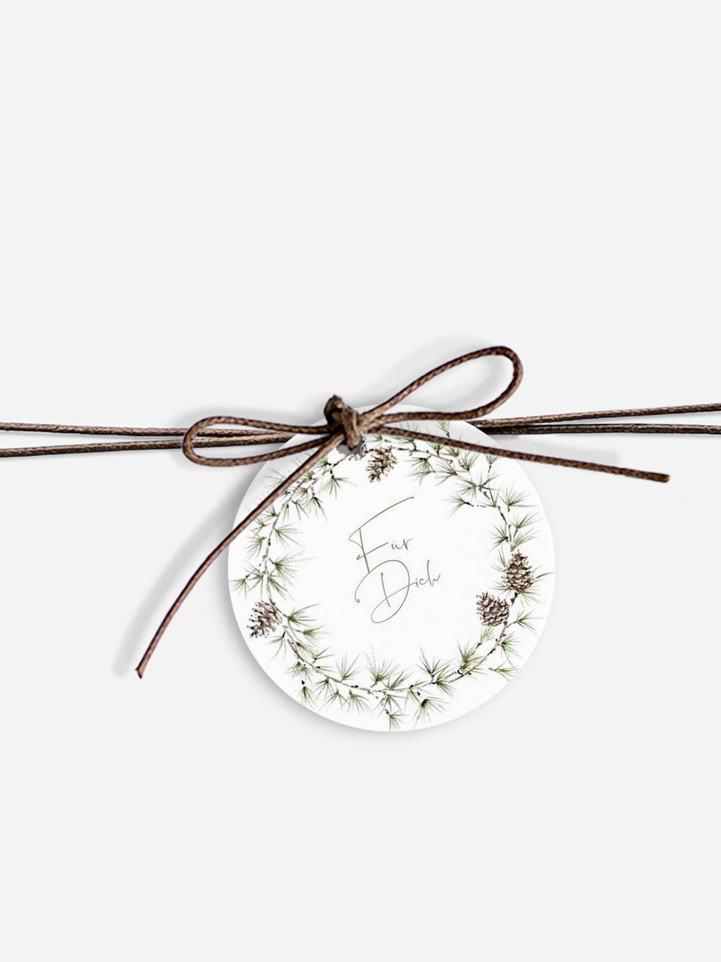 Geschenkeanhänger Larch Wreath