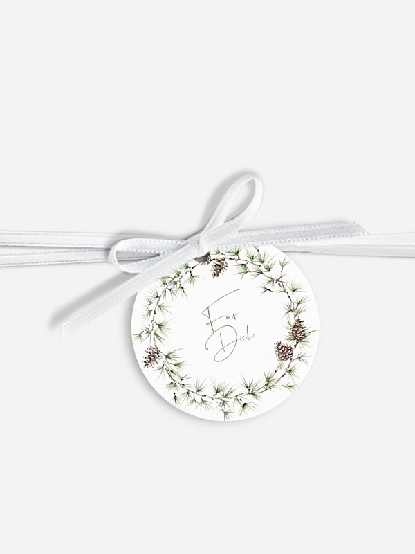 Geschenkeanhänger Larch Wreath