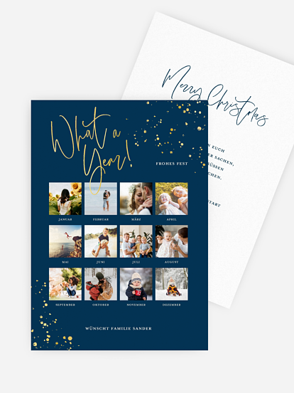 Weihnachtskarte Last Year