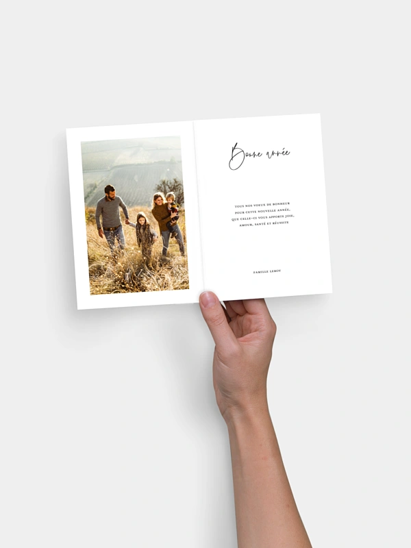 Carte de voeux Notre année