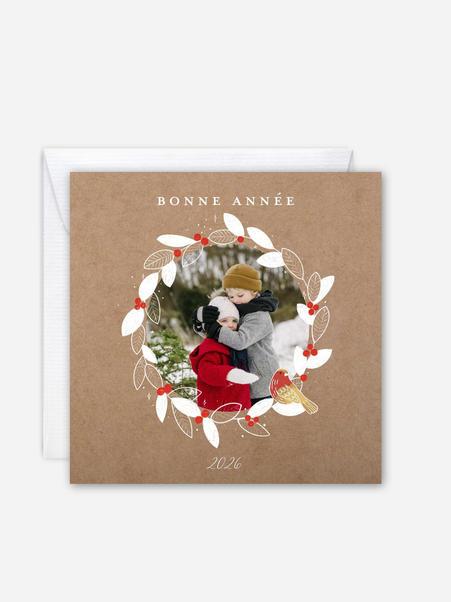 Carte de voeux Baies de Noël