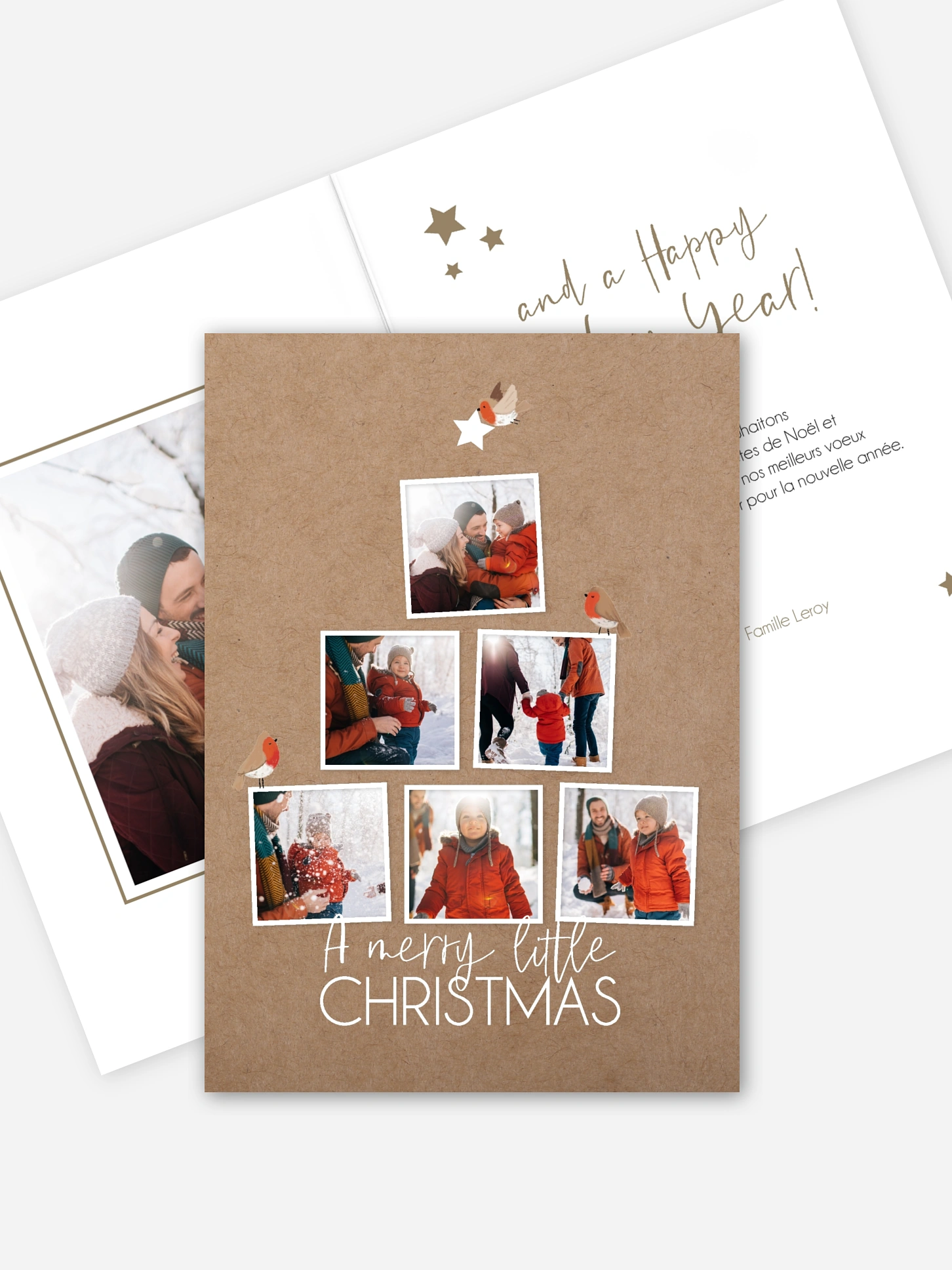 Carte de Noël Sapin de photos