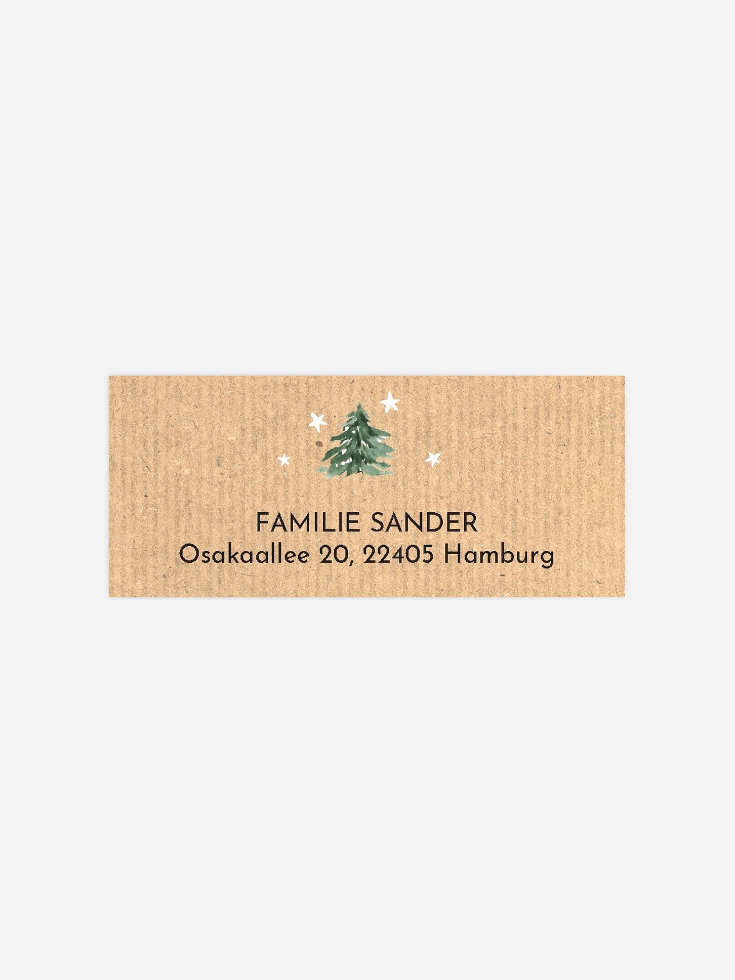 Absenderaufkleber Weihnachten Tannenduft