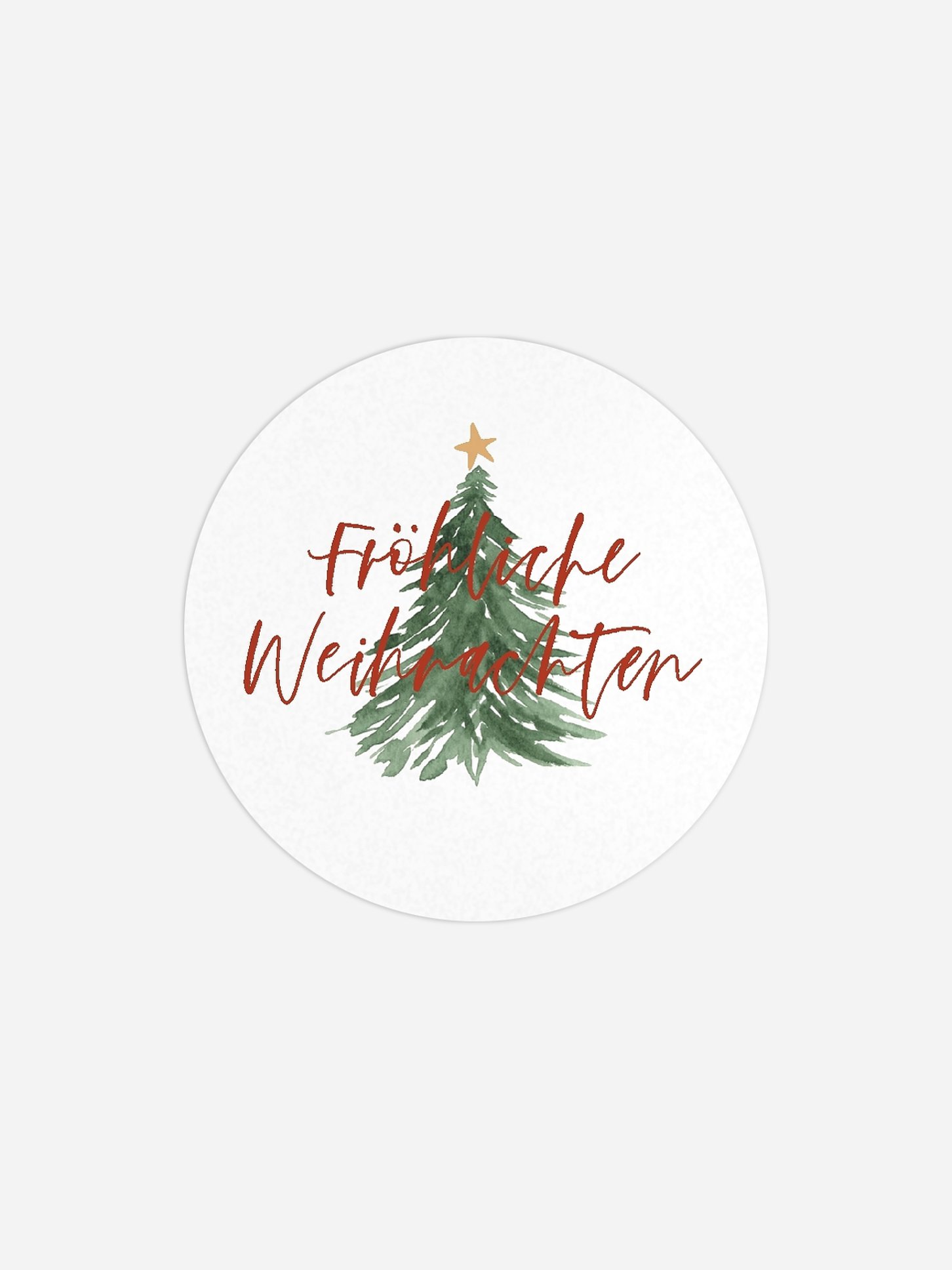 Geschenkaufkleber Weihnachten Tannenduft