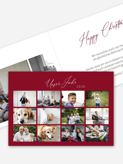 Weihnachtskarte New Year´s Cheers