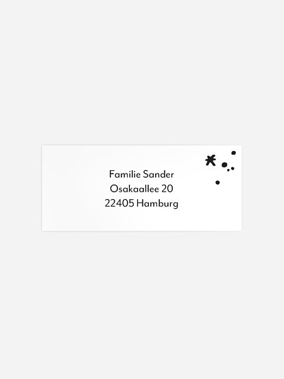 Absenderaufkleber Weihnachten Weihnachtspracht Kraftpapier