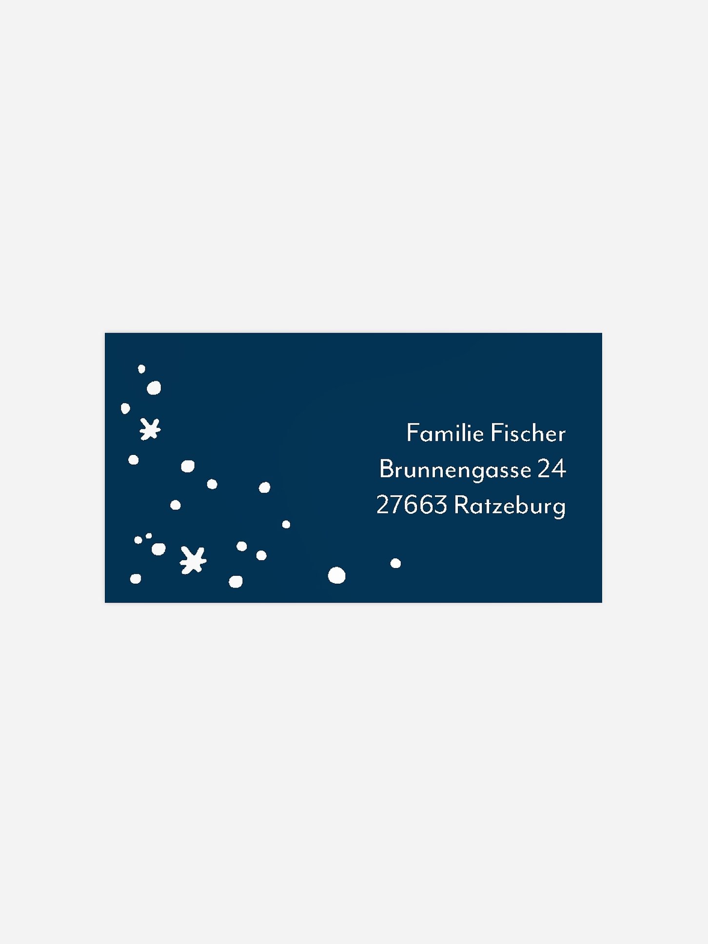Empfängeraufkleber Weihnachten Weihnachtspracht Kraftpapier