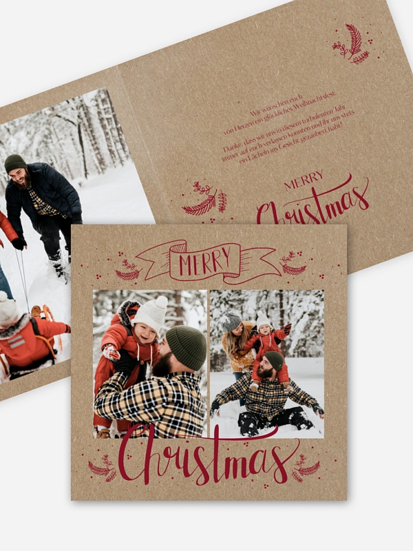 Lettering Christmas Kraftpapier