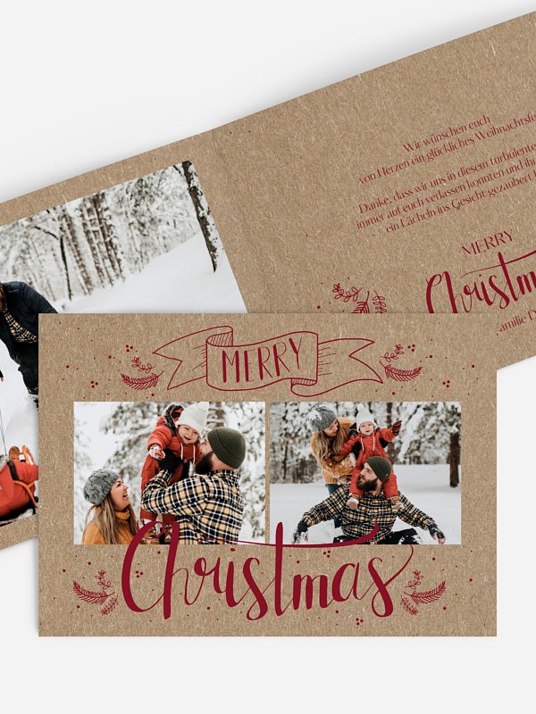 Lettering Christmas Kraftpapier