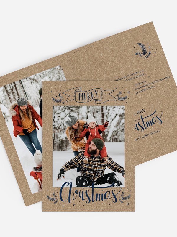 Lettering Christmas Kraftpapier