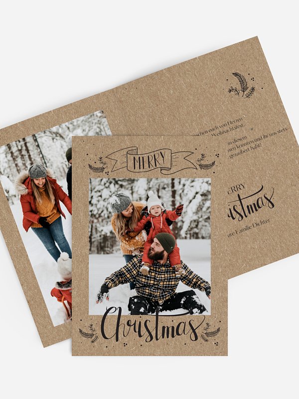 Lettering Christmas Kraftpapier