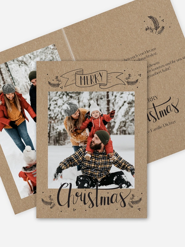 Lettering Christmas Kraftpapier