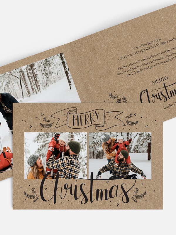 Lettering Christmas Kraftpapier