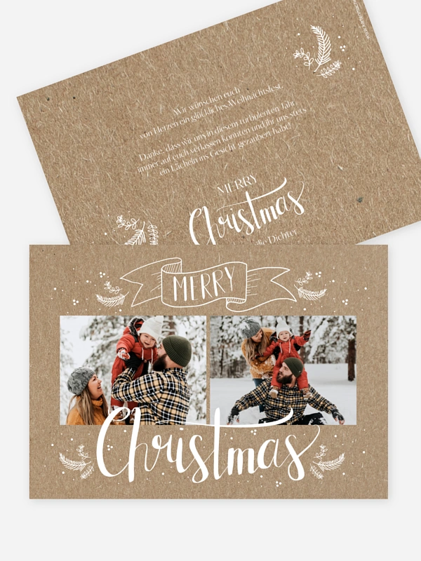 Lettering Christmas Kraftpapier