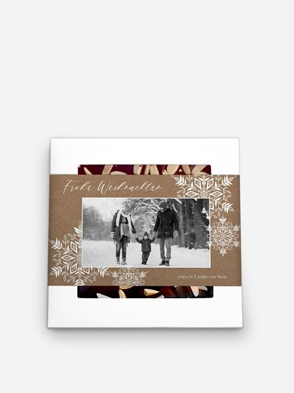 Schokobox Soft Snowflake Kraftpapier