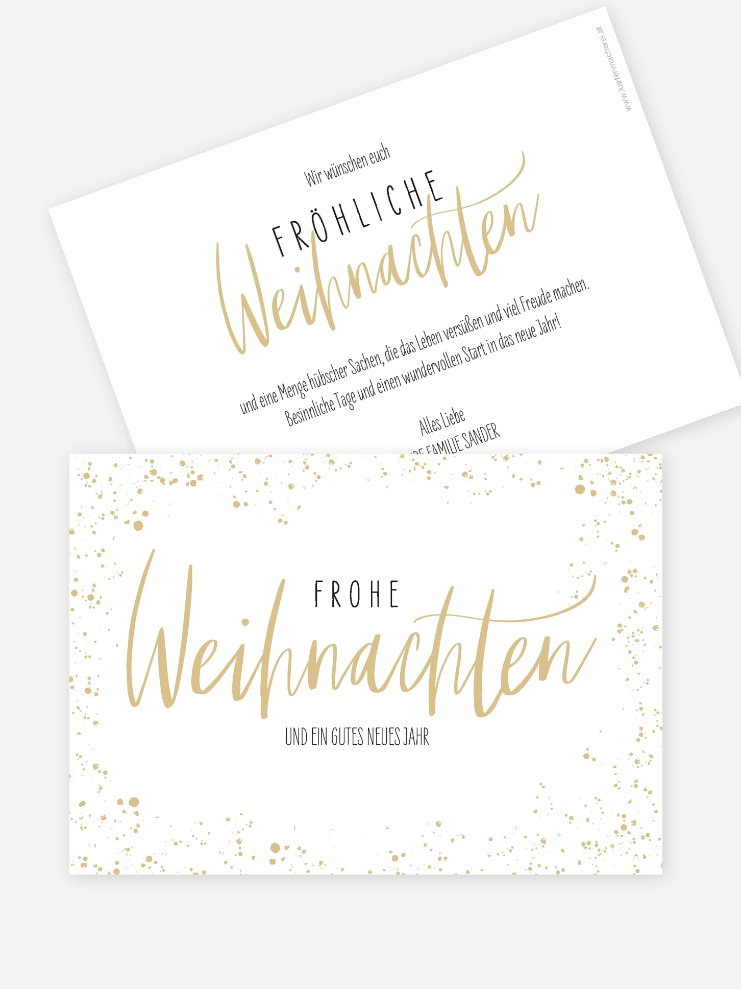 Weihnachtskarte Weihnachtsmagie ohne Foto