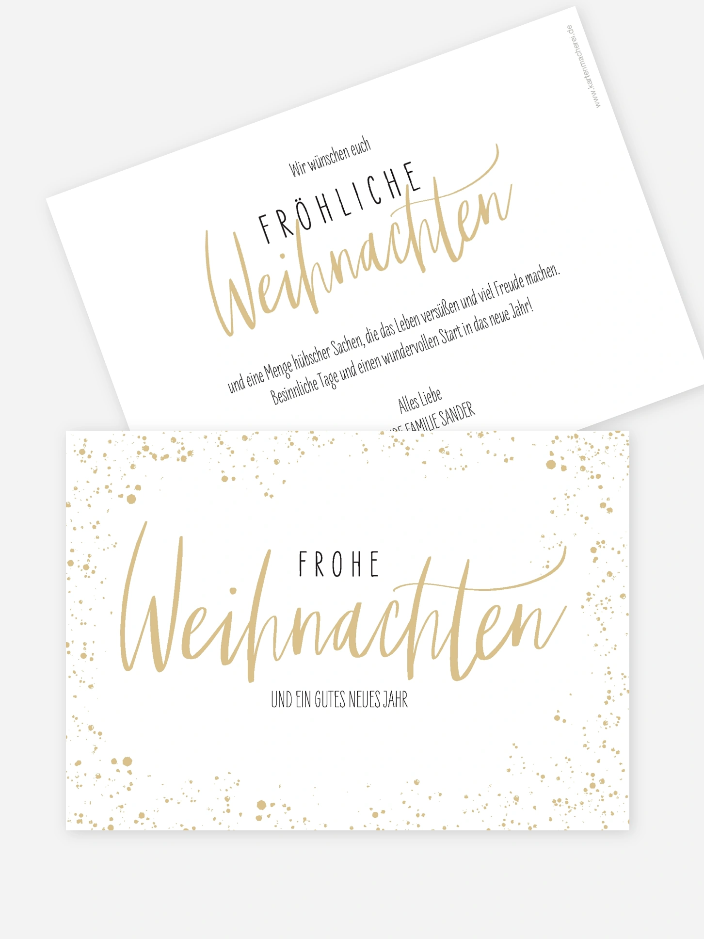 Weihnachtskarte Weihnachtsmagie ohne Foto