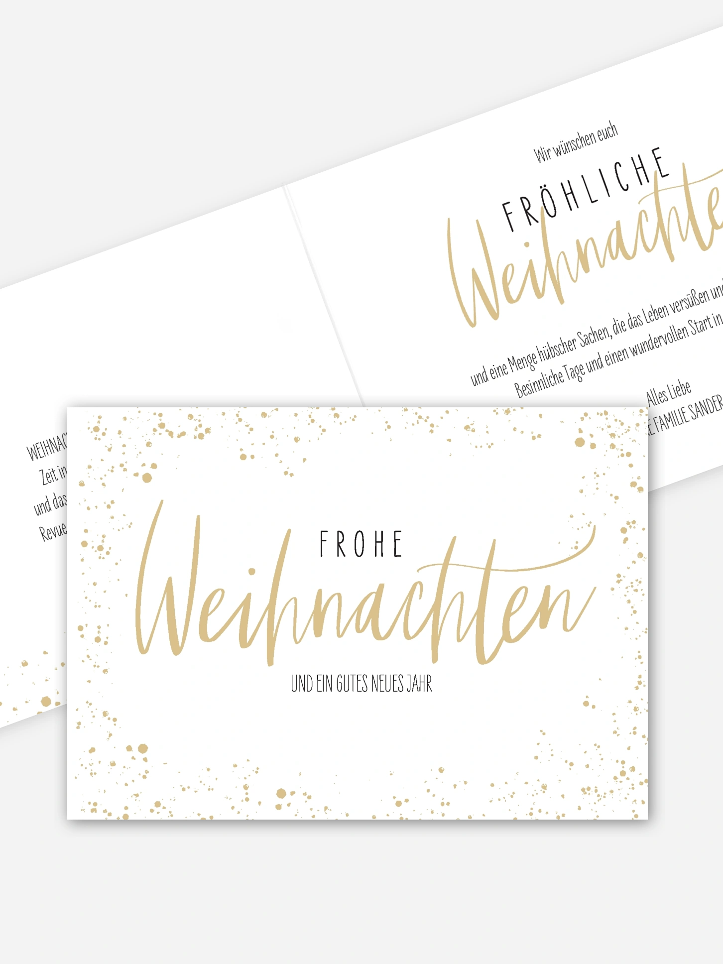 Weihnachtskarte Weihnachtsmagie ohne Foto