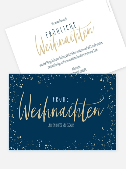 Weihnachtskarte Weihnachtsmagie ohne Foto