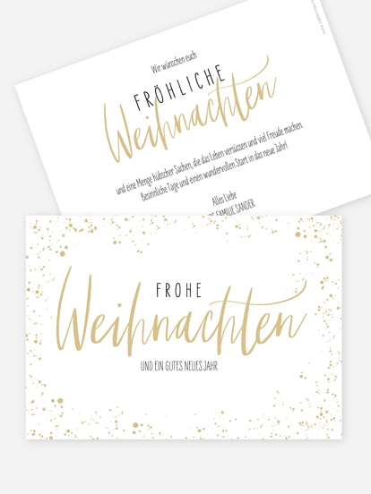 Weihnachtskarte Weihnachtsmagie ohne Foto