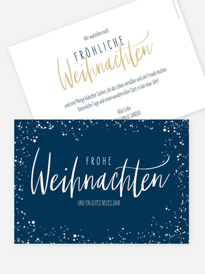 Weihnachtskarte Weihnachtsmagie ohne Foto