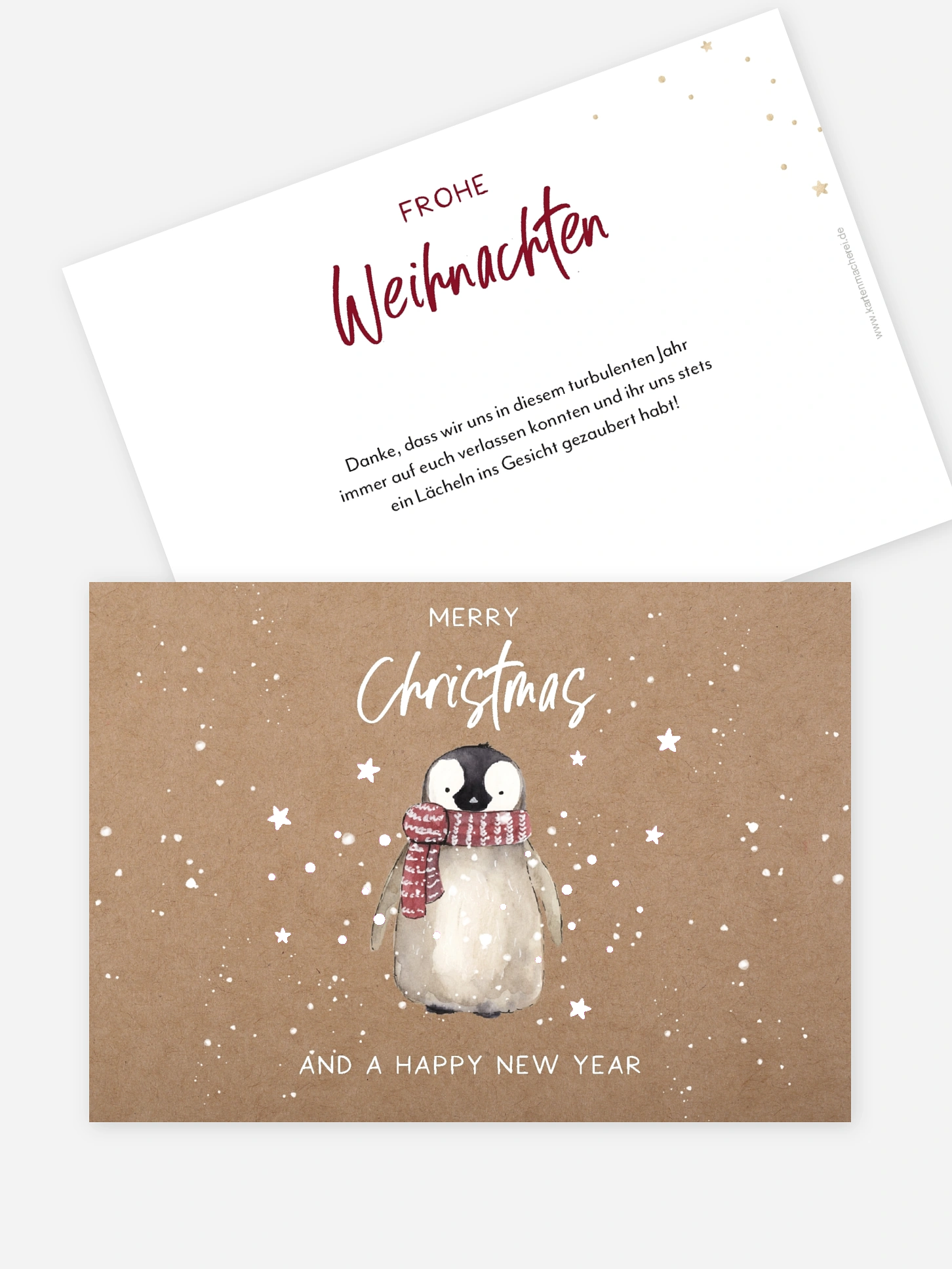 Weihnachtskarte Schneezauber ohne Foto