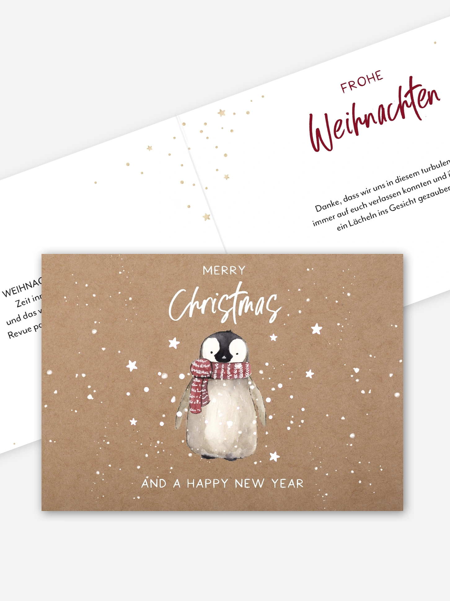 Weihnachtskarte Schneezauber ohne Foto