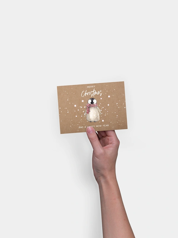 Weihnachtskarte Schneezauber ohne Foto