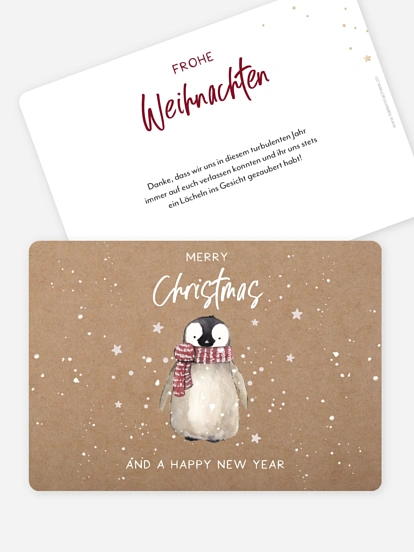 Weihnachtskarte Schneezauber ohne Foto