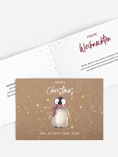 Weihnachtskarte Schneezauber ohne Foto