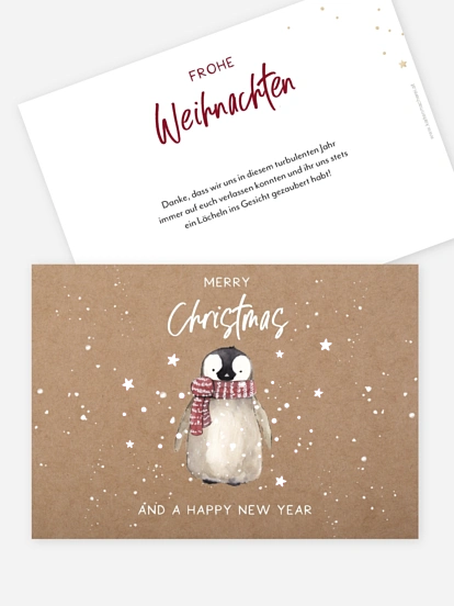 Weihnachtskarte Schneezauber ohne Foto