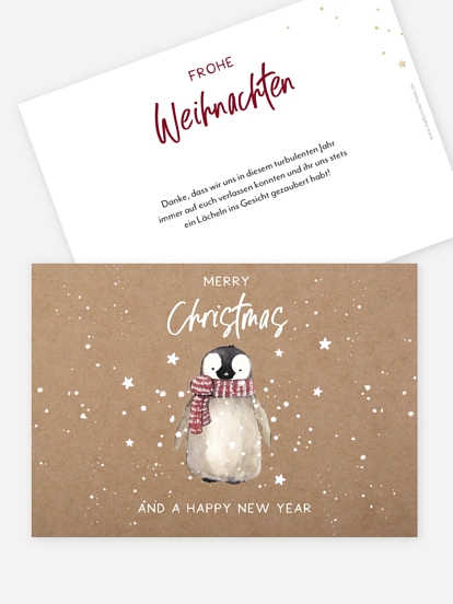 Weihnachtskarte Schneezauber ohne Foto