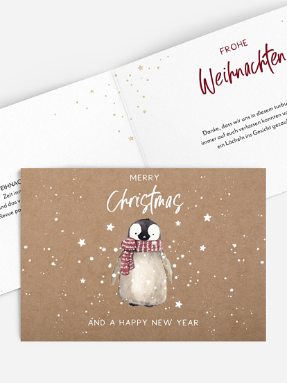 Weihnachtskarte Schneezauber ohne Foto