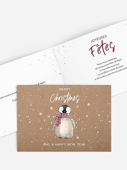 Carte de Noël Pôle Nord - sans photo
