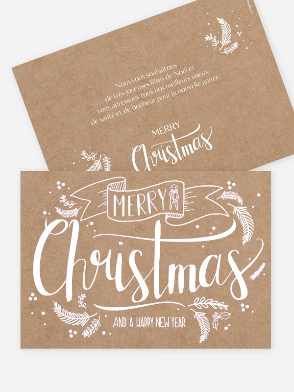 Lettering Christmas - sans photo