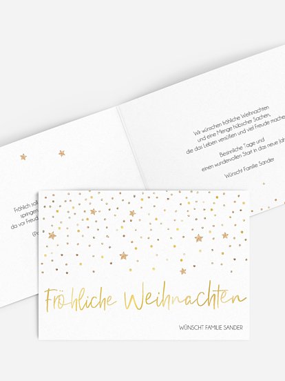 Weihnachtskarte Christmas Miracle ohne Foto
