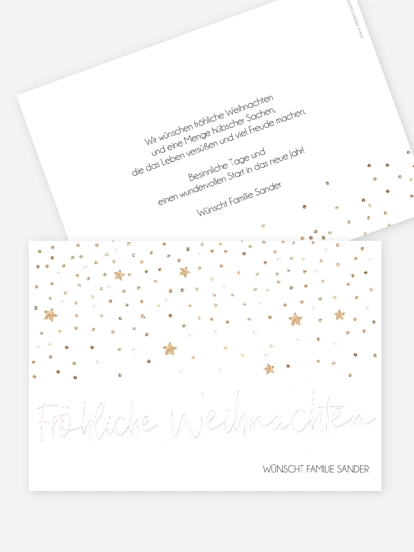 Weihnachtskarte Christmas Miracle ohne Foto