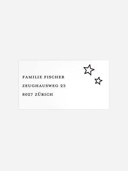 Empfängeraufkleber Weihnachten Weihnachtsbaum ausmalen