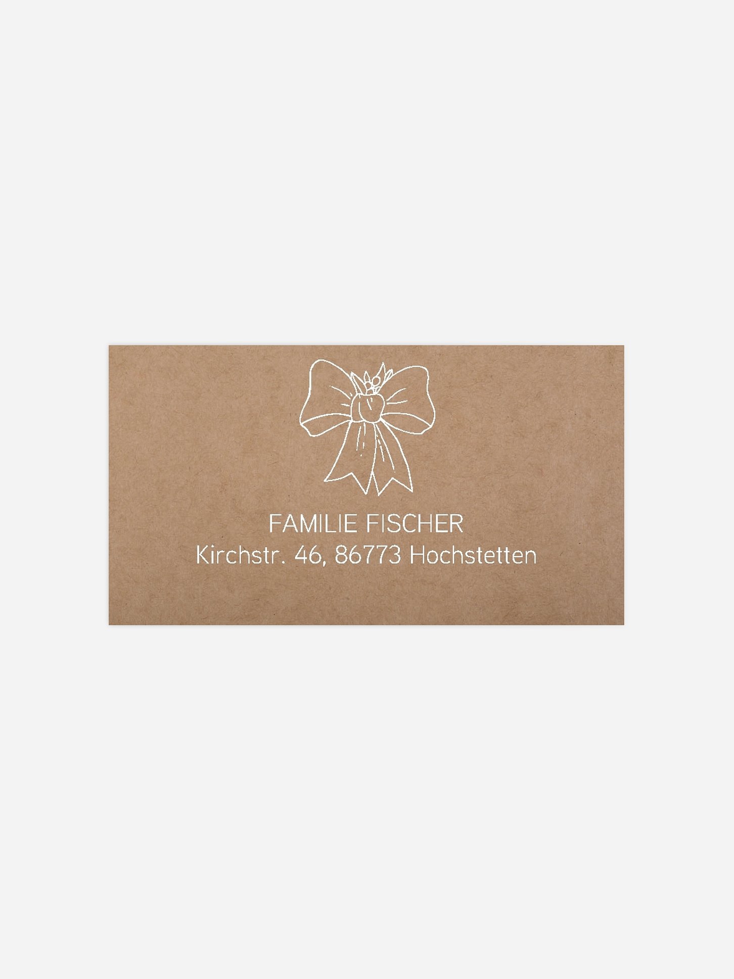 Empfängeraufkleber Weihnachten Christmas Wreath zum Ausmalen