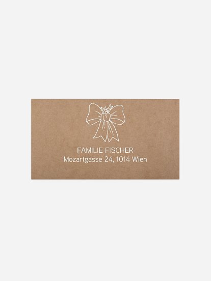 Empfängeraufkleber Weihnachten Christmas Wreath zum Ausmalen